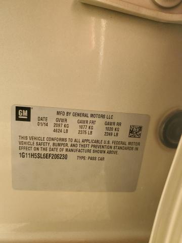 1G11H5SL6EF206230 - 2014 CHEVROLET MALIBU LTZ ბეჟი ფოტო 12