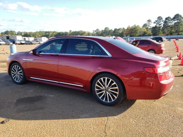 1LN6L9SP9H5607900 - 2017 LINCOLN CONTINENTA SELECT RED photo 2