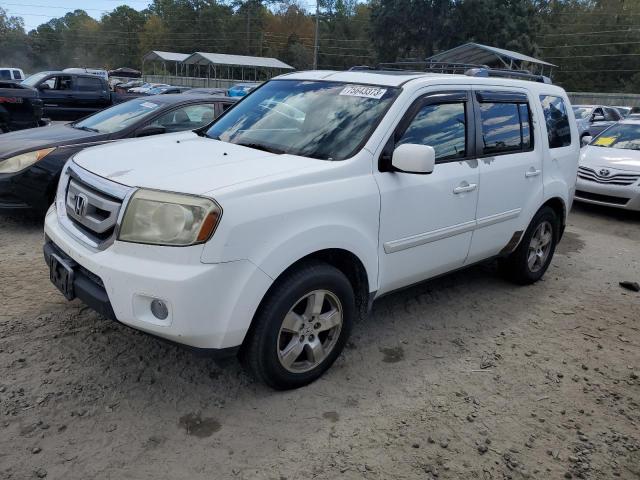 5FNYF3H6XBB023902 - 2011 HONDA PILOT EXL WHITE photo 1