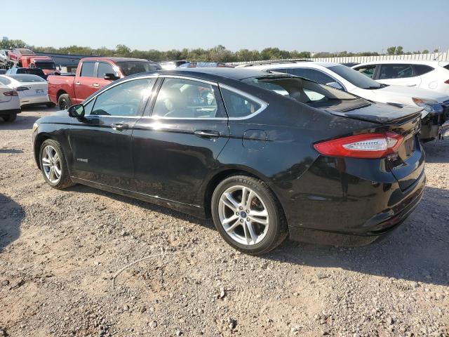 3FA6P0RU7GR303806 - 2016 FORD FUSION TITANIUM HEV BLACK photo 2