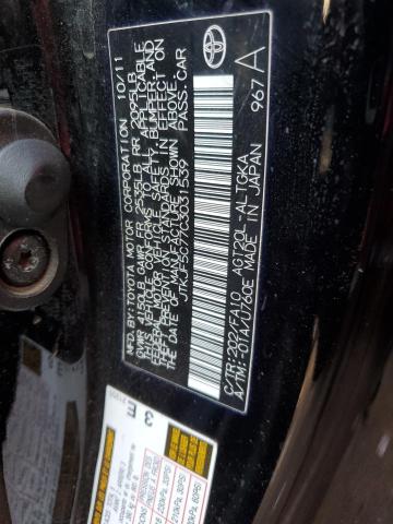 JTKJF5C77C3031539 - 2012 TOYOTA SCION TC 黑色 照片 12