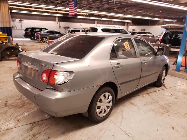 1NXBR32E94Z317813 - 2004 TOYOTA COROLLA CE GRAY photo 3