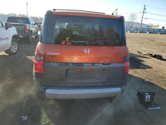 5J6YH27573L042638 - 2003 HONDA ELEMENT EX ORANGE photo 6