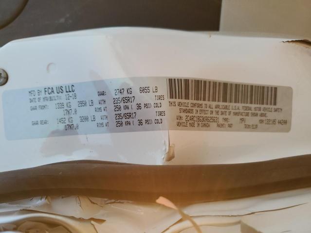 2C4RC1BG3KR625631 - 2019 CHRYSLER PACIFICA TOURING L Ağ foto 13