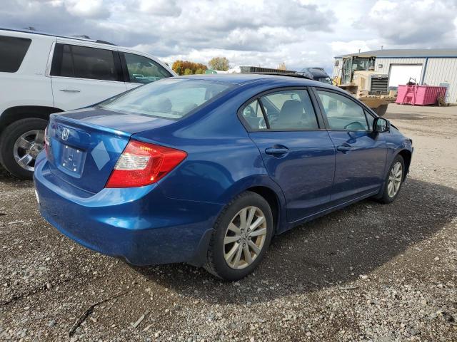 2HGFB2F98CH503847 - 2012 HONDA CIVIC EXL ლურჯი ფოტო 3