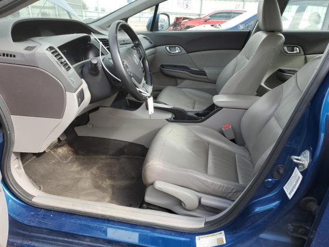2HGFB2F98CH503847 - 2012 HONDA CIVIC EXL ლურჯი ფოტო 7
