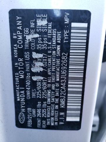 KM8J2CA43JU692682 - 2018 HYUNDAI TUCSON SE SILVER photo 13