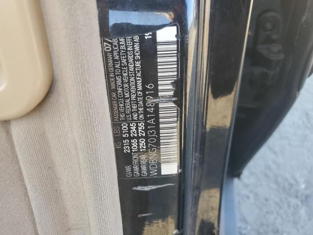 WDBNG70J31A148916 - 2001 MERCEDES-BENZ S 430 BLACK photo 12