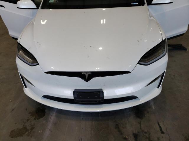 7SAXCAE57NF345585 - 2022 TESLA MODEL X WHITE photo 11