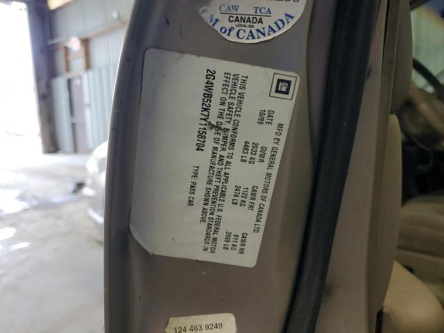 2G4WB52K7Y1158704 - 2000 BUICK REGAL LS 棕色 照片 12