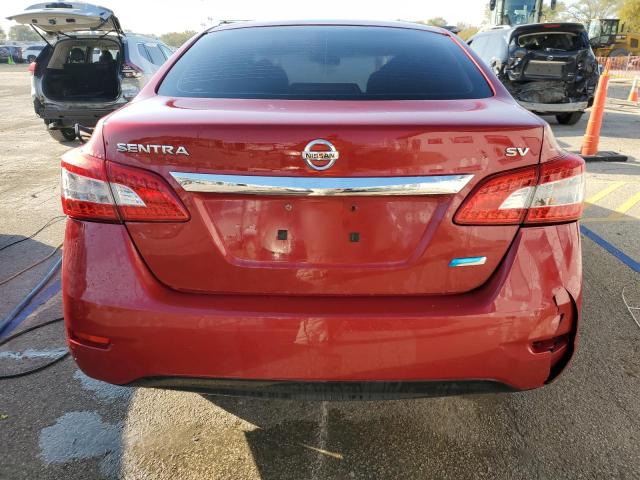 3N1AB7AP7EY241959 - 2014 NISSAN SENTRA S RED photo 6