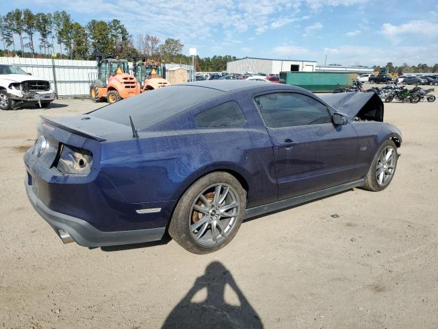 1ZVBP8CF5C5261275 - 2012 FORD MUSTANG GT BLUE photo 3