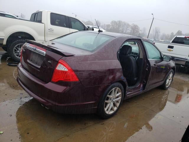 3FAHP0JA9BR153572 - 2011 FORD FUSION SEL BURGUNDY photo 3