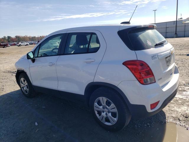 3GNCJKSB6JL165924 - 2018 CHEVROLET TRAX LS WHITE photo 2