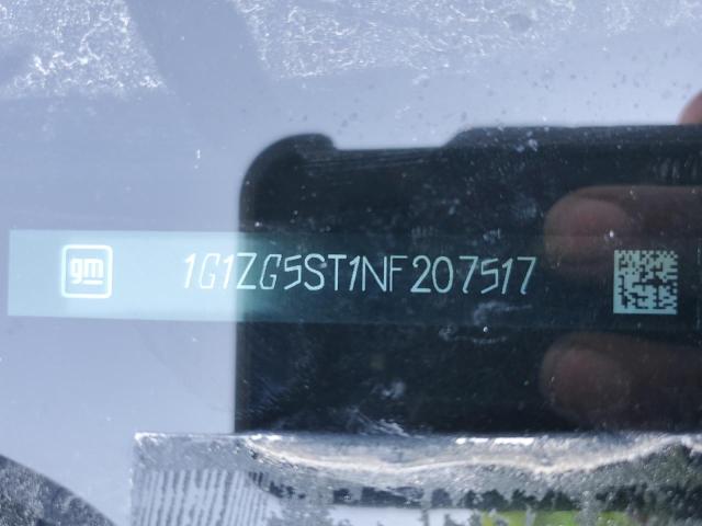 1G1ZG5ST1NF207517 - 2022 CHEVROLET MALIBU RS BLACK photo 12