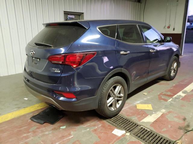 5XYZTDLBXHG496689 - 2017 HYUNDAI SANTA FE S BLUE photo 3