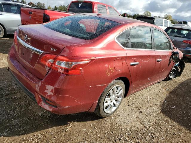 3N1AB7AP2HY328866 - 2017 NISSAN SENTRA S RED photo 3