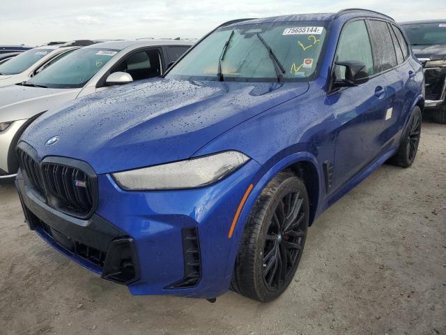 5UX33EU08R9T28706 - 2024 BMW X5 M60I BLUE photo 1