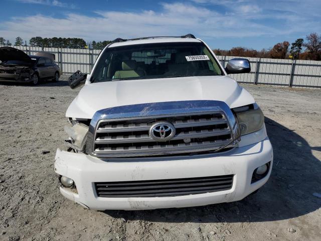 5TDZY68A18S011839 - 2008 TOYOTA SEQUOIA LIMITED WHITE photo 5