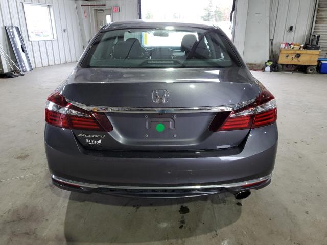 1HGCR2F30GA119060 - 2016 HONDA ACCORD LX GRAY photo 6