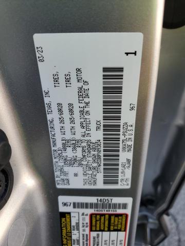 5TFNA5DB0PX093034 - 2023 TOYOTA TUNDRA CREWMAX PLATINUM Silber Foto 12