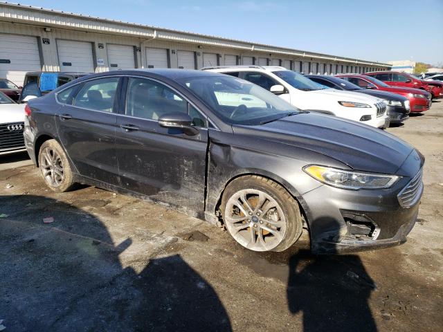 3FA6P0CD4KR150108 - 2019 FORD FUSION SEL GRAY photo 4