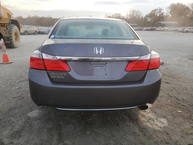 1HGCR2F35DA077299 - 2013 HONDA ACCORD LX GRAY photo 6