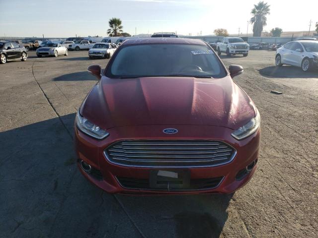 3FA6P0SU1FR284422 - 2015 FORD FUSION TITANIUM PHEV RED photo 5