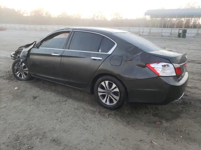 1HGCR2F30DA207246 - 2013 HONDA ACCORD LX GRAY photo 2