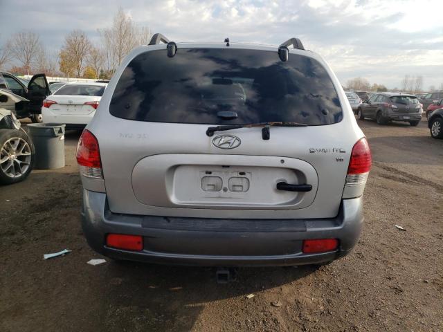 KM8SB13D06U033729 - 2006 HYUNDAI SANTA FE GLS SILVER photo 6