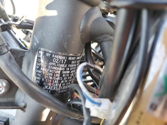 JKAEXEJ18HDA02036 - 2017 KAWASAKI EX650 J ნარინჯისფერი ფოტო 9