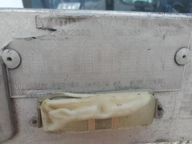 1UYFS24843A912601 - 2003 UTILITY TRAILER أسود صورة 10