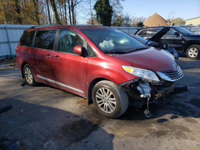 5TDYK3DC0FS544636 - 2015 TOYOTA SIENNA XLE RED photo 4