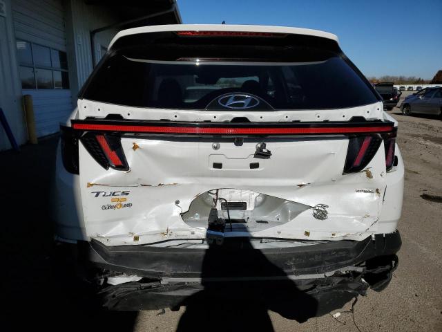 5NMJBCAEXNH136976 - 2022 HYUNDAI TUCSON SEL WHITE photo 6