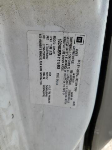 1GCHG35R411117468 - 2001 CHEVROLET EXPRESS G3 WHITE photo 12