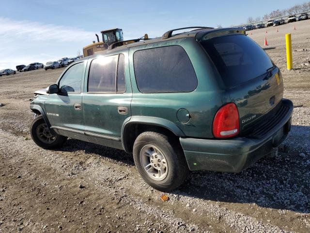 1B4HR28Z3YF154294 - 2000 DODGE DURANGO TEAL photo 2