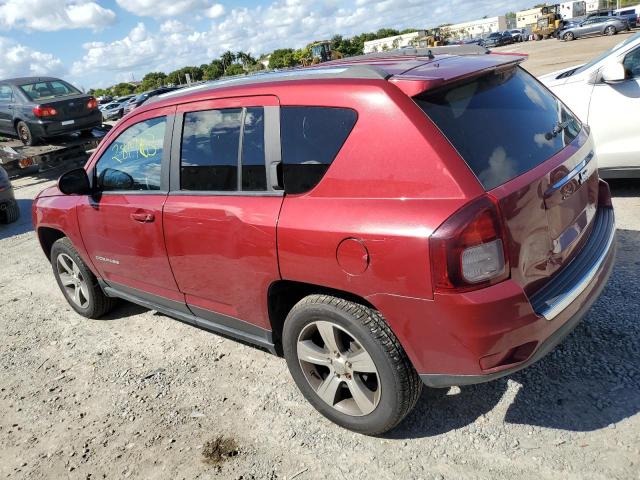 1C4NJCEA3HD157015 - 2017 JEEP COMPASS LATITUDE BURGUNDY photo 2