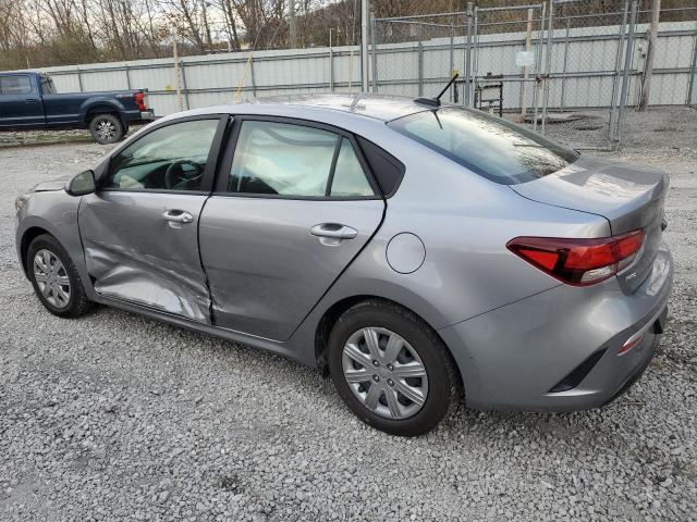 3KPA24ADXNE510703 - 2022 KIA RIO LX SILVER photo 2