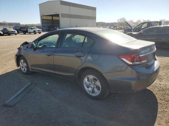 2HGFB2F50DH574748 - 2013 HONDA CIVIC LX GRAY photo 2