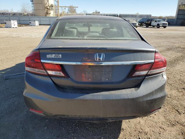 2HGFB2F50DH574748 - 2013 HONDA CIVIC LX GRAY photo 6