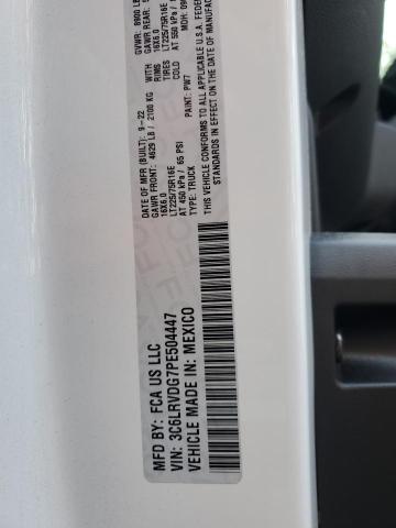 3C6LRVDG7PE504447 - 2023 RAM PROMASTER 2500 HIGH WHITE photo 13
