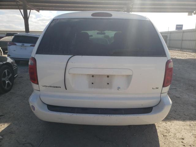 1C8GJ45331B261181 - 2001 CHRYSLER VOYAGER LX WHITE photo 6