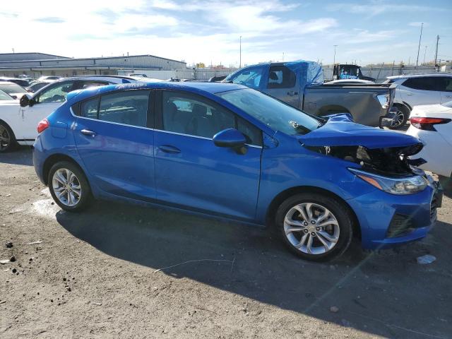 3G1BE6SM2KS572477 - 2019 CHEVROLET CRUZE LT BLUE photo 4