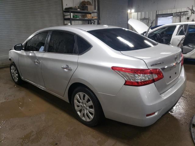 3N1AB7AP6FY266031 - 2015 NISSAN SENTRA S SILVER photo 2