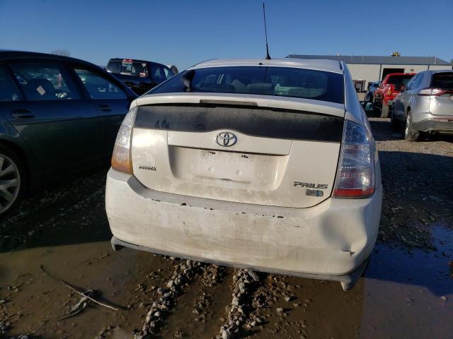 JTDKB20U283315541 - 2008 TOYOTA PRIUS WHITE photo 6