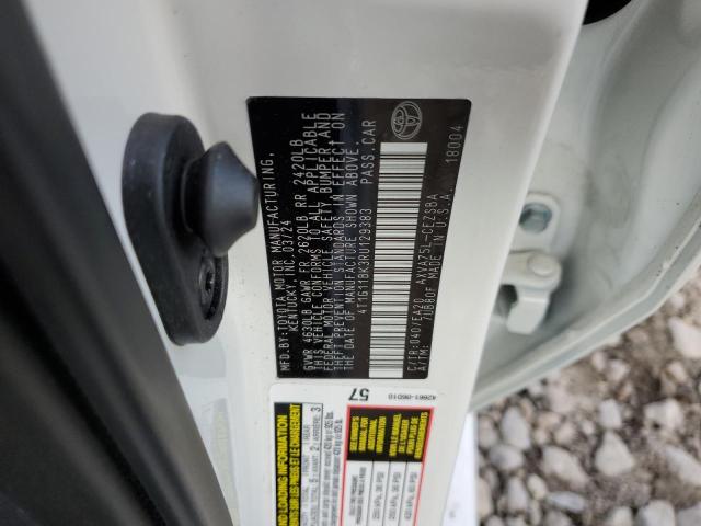 4T1G11BK3RU129383 - 2024 TOYOTA CAMRY SE NIGHT SHADE WHITE photo 13