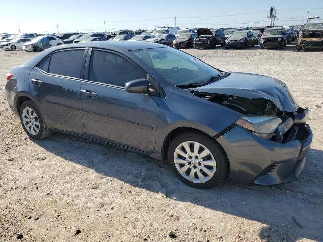 2T1BURHE4FC257484 - 2015 TOYOTA COROLLA L GRAY photo 4