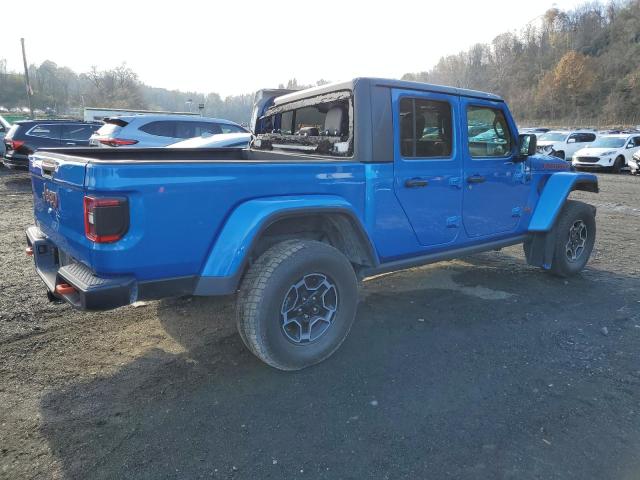 1C6JJTEG0ML501037 - 2021 JEEP GLADIATOR MOJAVE BLUE photo 3