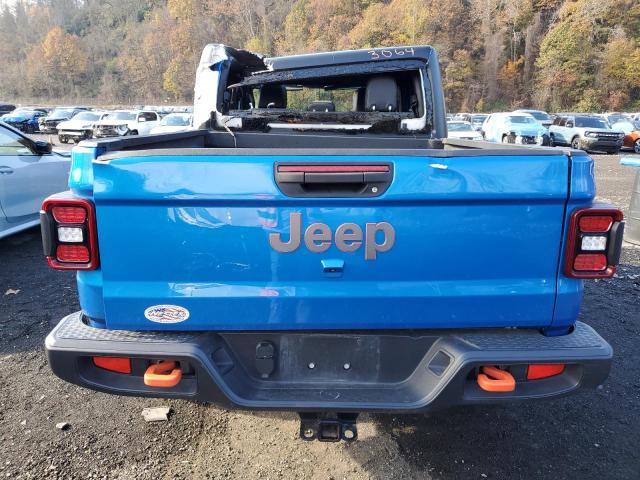 1C6JJTEG0ML501037 - 2021 JEEP GLADIATOR MOJAVE BLUE photo 6