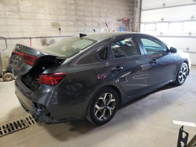 3KPF24AD8KE103965 - 2019 KIA FORTE FE GRAY photo 3